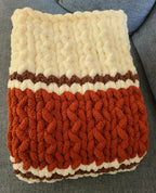 Autumn Ember — copper, coffee brown, and vintage white — laid flat showing the copper and cream bands